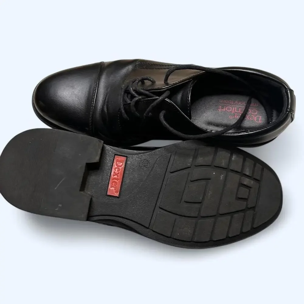 Men's Black Oxford Dexter dress shoes‎ size 9.5
